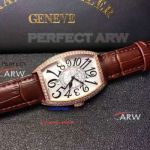 Perfect Replica Franck Muller Conquistador Rose Gold Diamond Watch 45mm